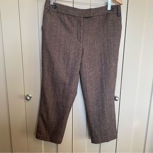 Studio London-  Classic Tweed -Fully lined- 🐏Wool- Ankle/Crop pants - Size 8-